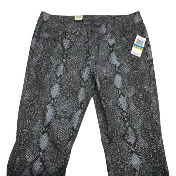 NWT SEVEN7 Womens Python Skinny Jean Size 29 Dark Gray - Picture 2 of 6